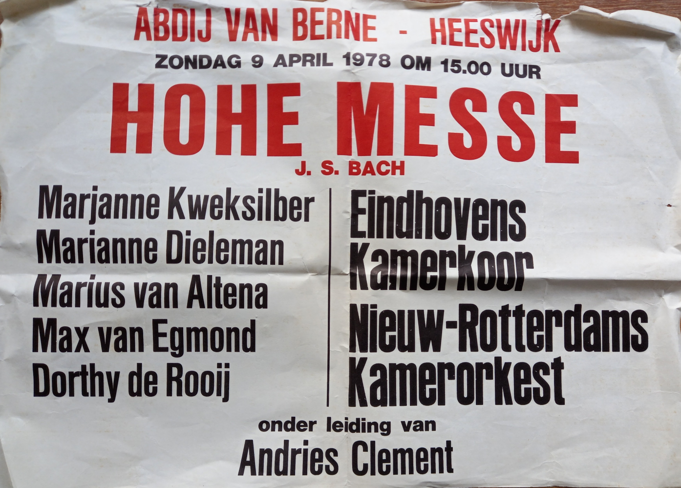 Flyer "Hohe Messe" kan even niet getoond worden.