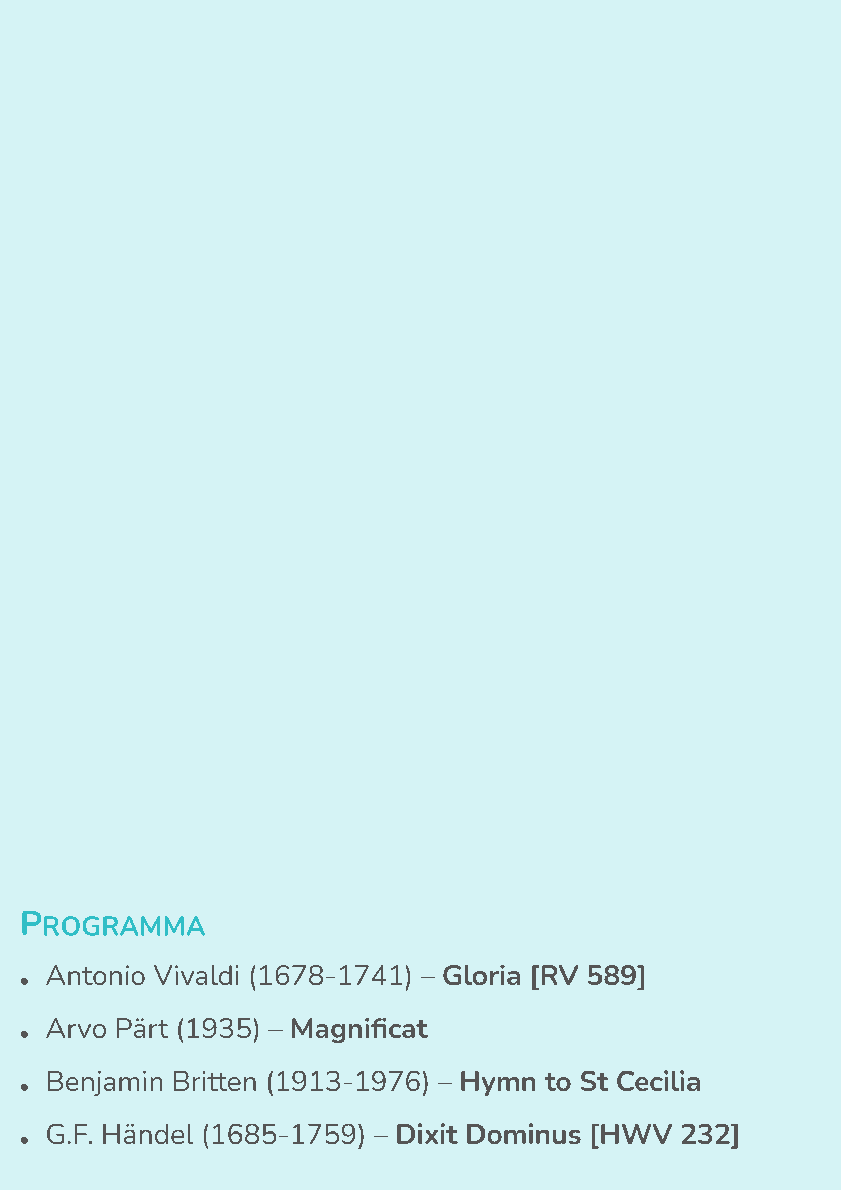 Programma "St. Caecilia" kan even niet getoond worden.